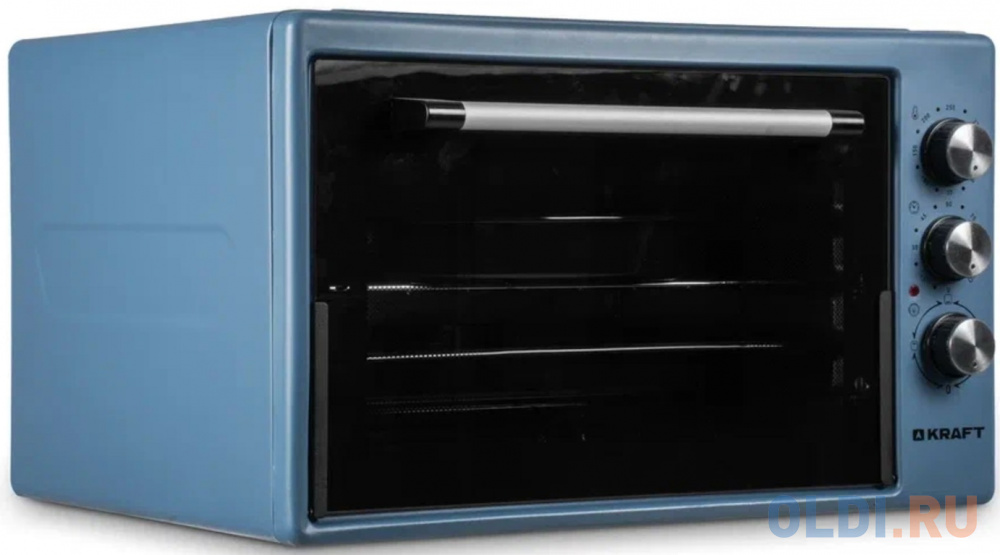 Мини-печь Kraft KF-MO 3801 BU синий, размер 50x44x30,5 см - фото 2