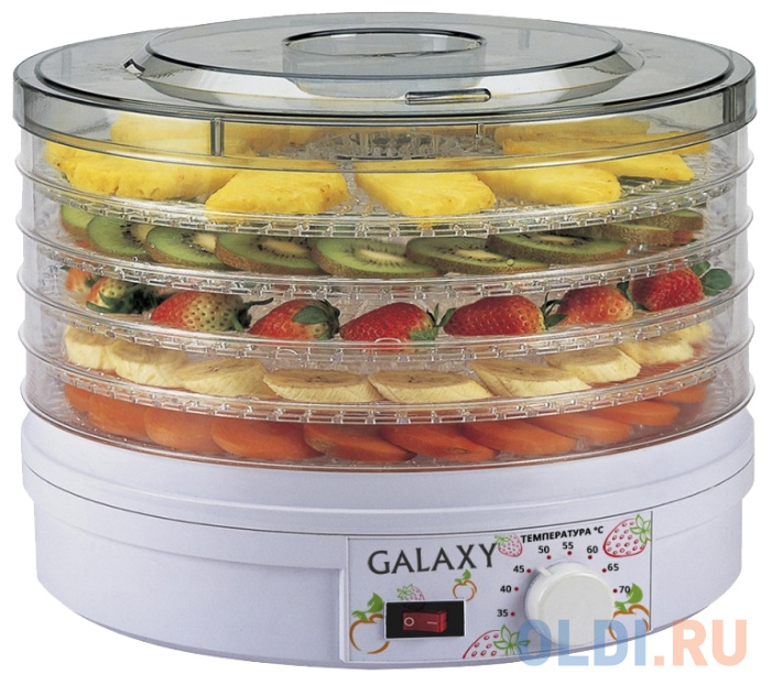 Сушилка для овощей и фруктов GALAXY GL2633 белый прозрачный - фото 1