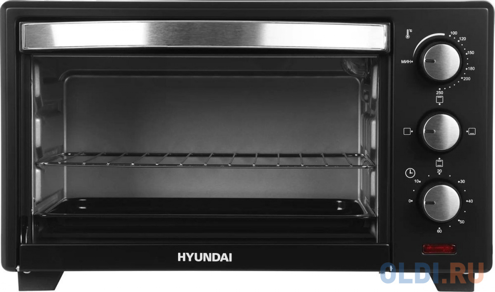 Мини-печь Hyundai MIO-HY090,  черный, цвет чёрный