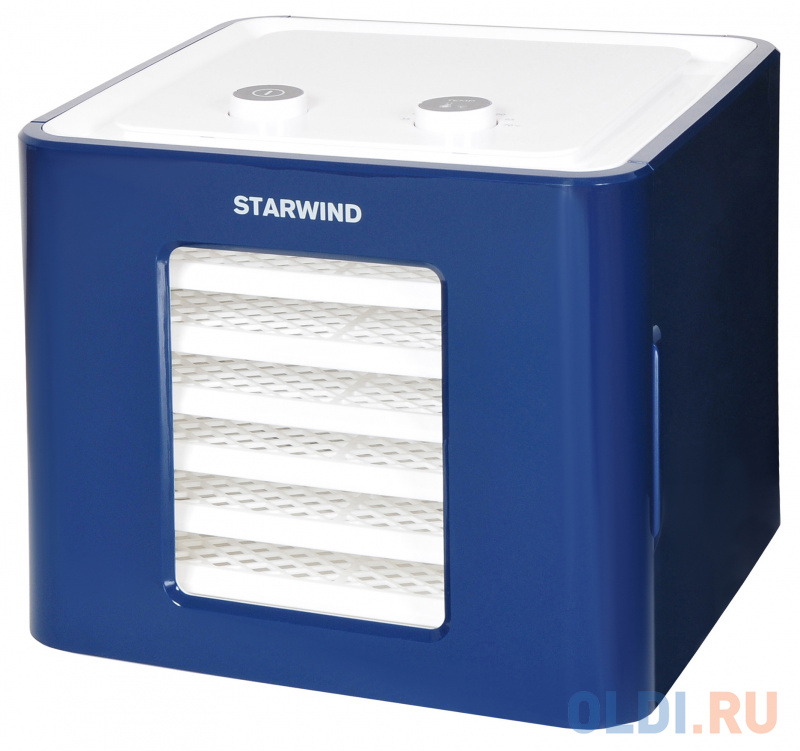 

Сушка для фруктов и овощей Starwind SFD6431 6под. 400Вт синий