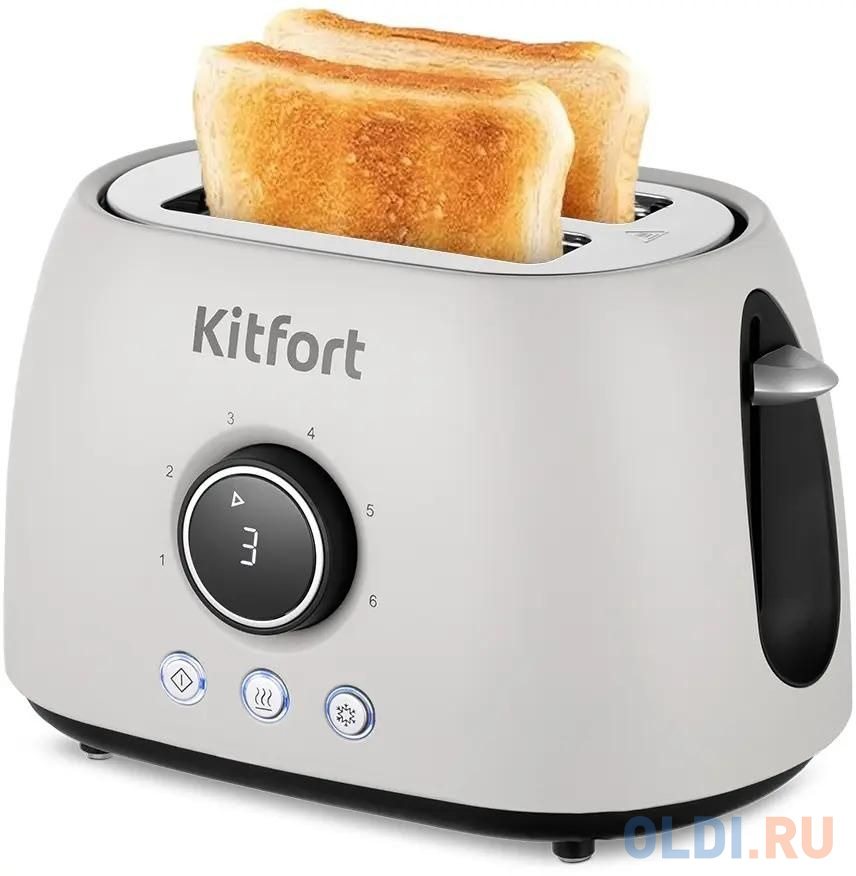 

Тостер Kitfort КТ-6250 800Вт белый/черный