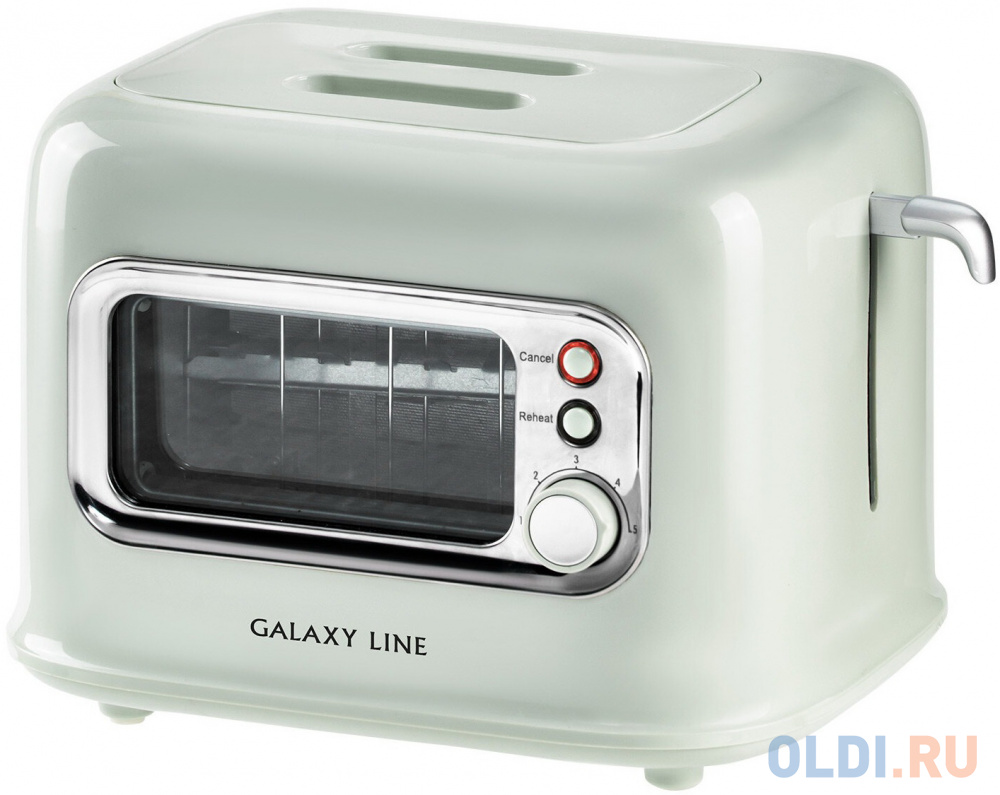 Тостер Galaxy Line GL 2914 900Вт мятный