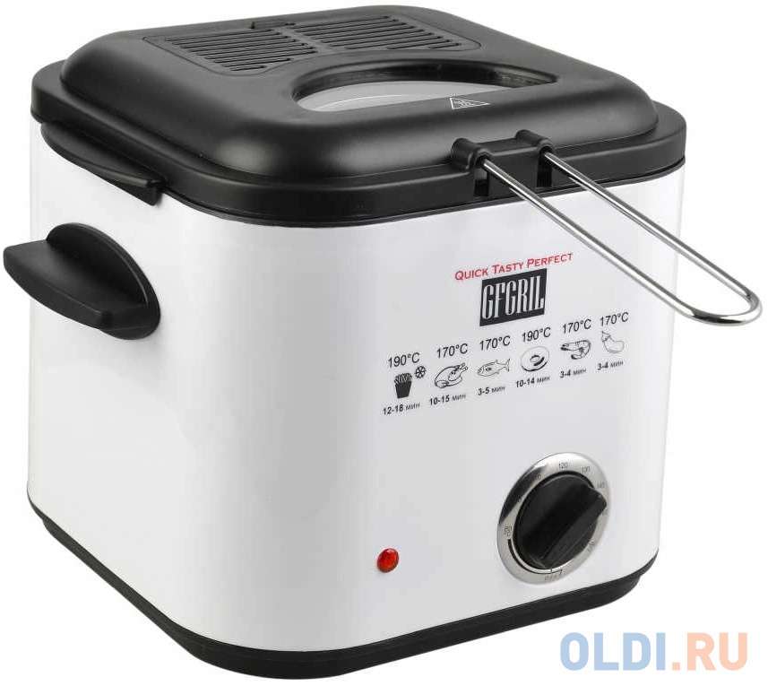 

Фритюрница GFGRIL GFF-012, белый/черный