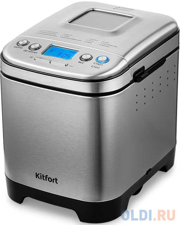 

Хлебопечь Kitfort КТ-306 450Вт нержавеющая сталь
