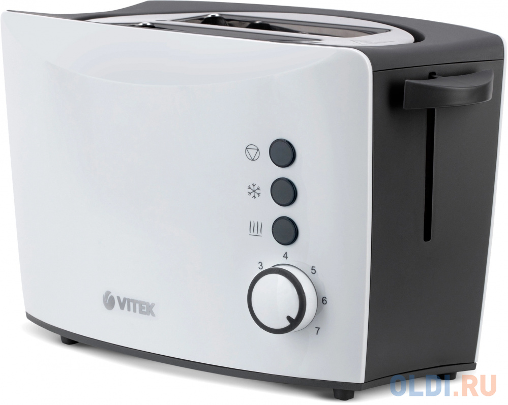 Тостер Vitek VT-7166,  черный/белый