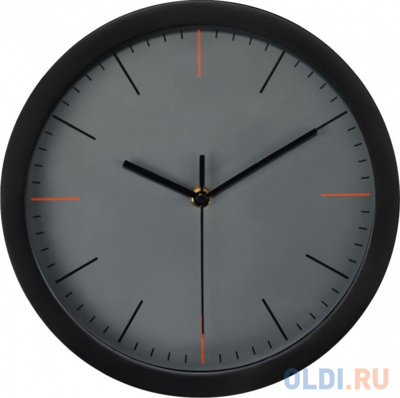 

Часы настенные аналоговые Hama MaxR черный/серый, Чёрный