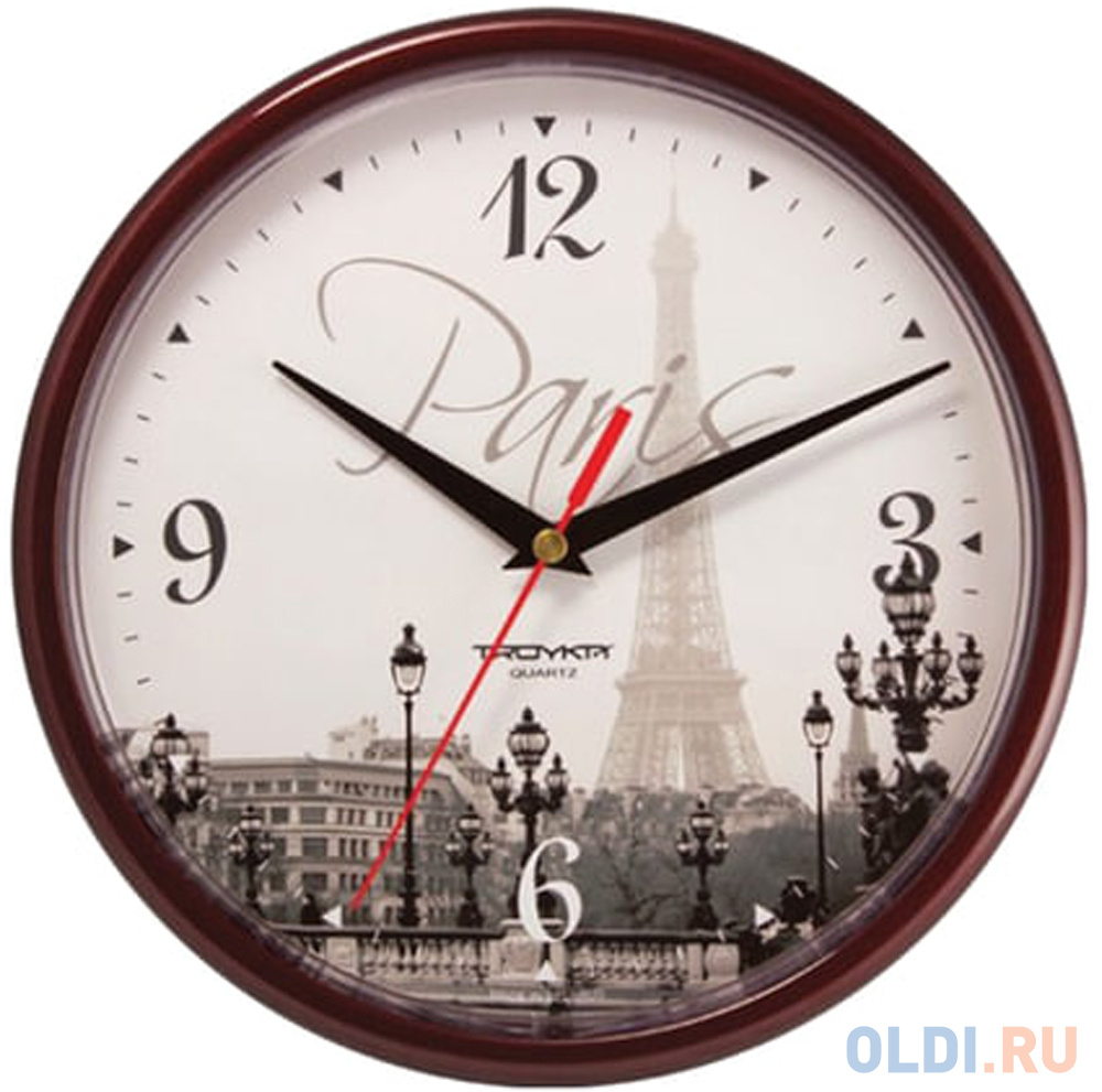 

Часы настенные Troyka 91931927 рисунок коричневый
