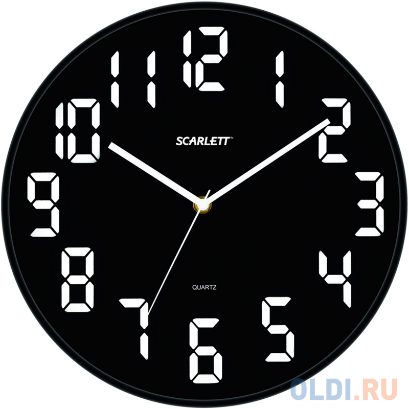 

Часы настенные Scarlett SC 55BL, Чёрный