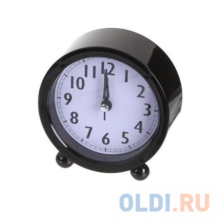 

Perfeo Quartz часы-будильник "PF-TC-020", круглые диам. 10 см, чёрные