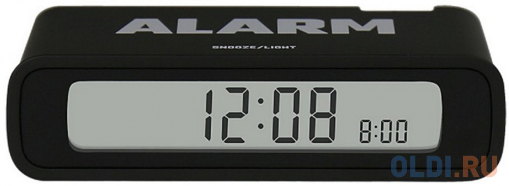 Часы-будильник BALDR B0346S чёрный, цвет черный, размер 100 x 55 x 25 мм