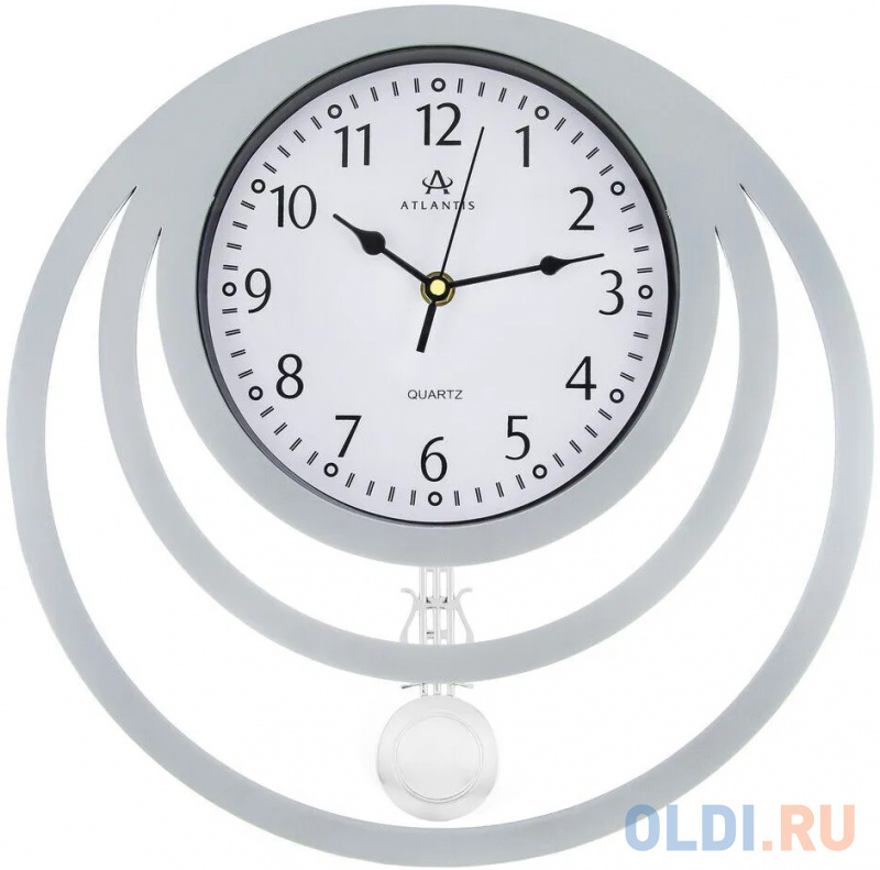 

Часы настенные Atlantis GD-8809B серебристый