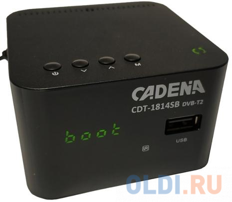 Цифровой телевизионный DVB-T2 ресивер CADENA CDT-1814SB