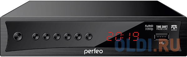Perfeo DVB-T2/C приставка "CONSUL" для цифр.TV, Wi-Fi, IPTV, HDMI, 2 USB, DolbyDigital, пульт ДУ PF_A4413 - фото 1