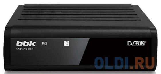 Ресивер DVB-T2 BBK SMP025HDT2 черный, цвет чёрный, размер (Ш х В х Г ) 90 х 60 х 25 мм