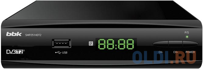 

Ресивер DVB-T2 BBK SMP251HDT2 черный