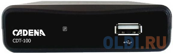 Ресивер DVB-T2 Cadena CDT-100 (TC) черный