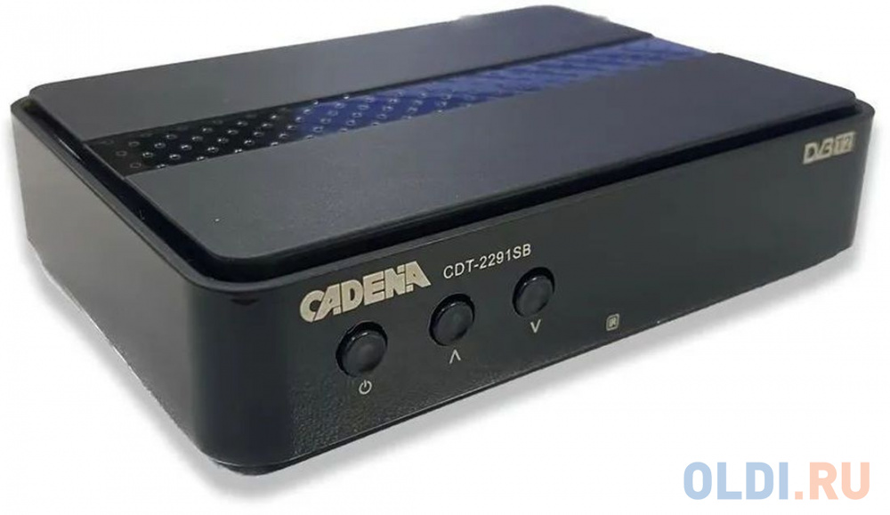 Ресивер DVB-T2 Cadena CDT-2291SB,  черный