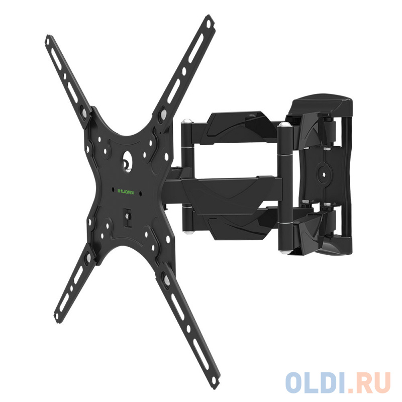 

Кронштейн Tuarex OLIMP-405 black, настенный для TV 15"-55", поворот 120, наклон +3-10, от стены 50-386мм, макс 30кг, VESA 400x400, Черный