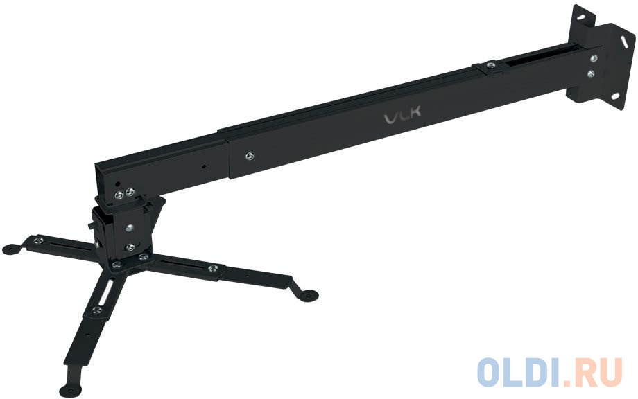 Кронштейн для проекторов VLK TRENTO-84 Черный, настенный/потолочный, max 15 кг, 3 ст своб/, наклон ±15°, от потолка 700-1200 мм TRENTO-84 black - фото 2
