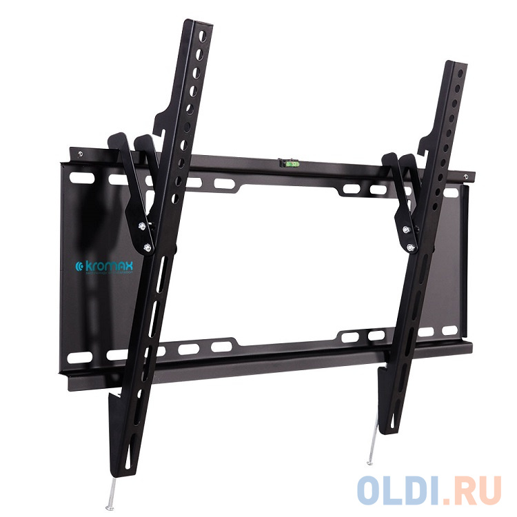 Кронштейн Kromax IDEAL-102 black, для LED/LCD TV 32"-90", max 20 кг, настенный, 1 ст свободы, наклон -12°,от стены 30 мм, max VESA 600x400 м