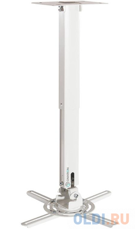 Кронштейн потолочный для проектора ONKRON/ макс 297х297, вылет от потолка 375-610мм, наклон -12°/+12° поворот: ±100° Макс нагрузка: 15,1кг