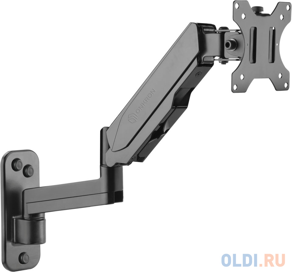 Кронштейн НАСТЕННЫЙ для монитора ONKRON/ 13-32" 2колена, макс. 100*100, струбцина, наклон -35?+35? поворот 180?, расстояние от стены 85-521мм, ма - ONKRON G150 BLACK