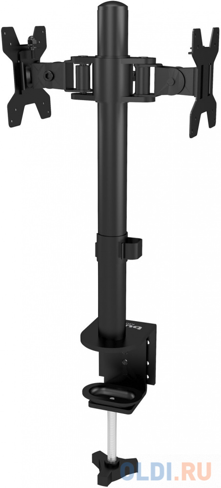Кронштейн для мониторов ЖК Buro M062 черный 15"-32" макс.8кг потолочный поворот и наклон, размер 100x100