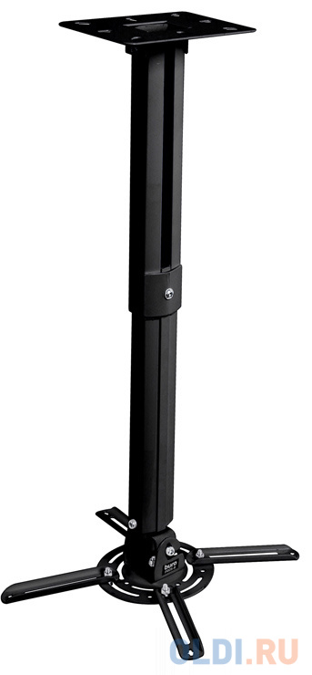 Кронштейн для проектора Buro PR06-B черный макс.20кг потолочный поворот и наклон крепеж wize wpb s потолочный универсальный длина штанги 44 64 см наклон 15° поворот 15° до 12 кг