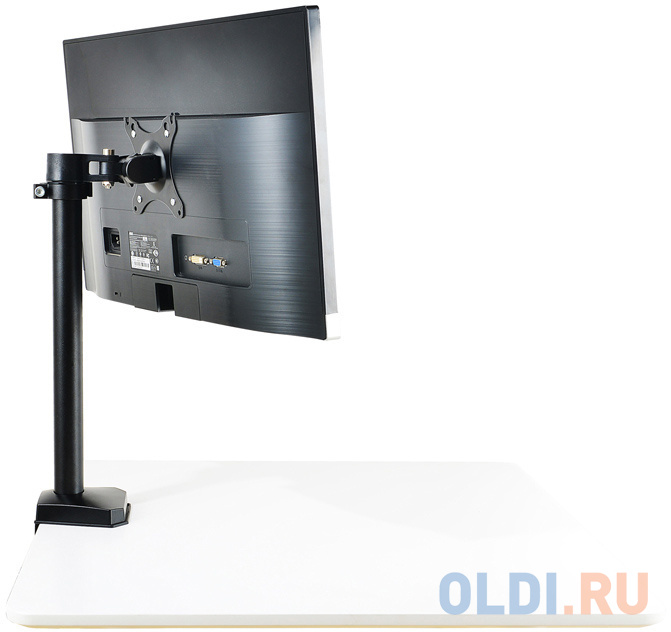 Кронштейн для мониторов ЖК Buro M3 черный 15"-27" макс.9кг крепление к столешнице поворот и наклон фото
