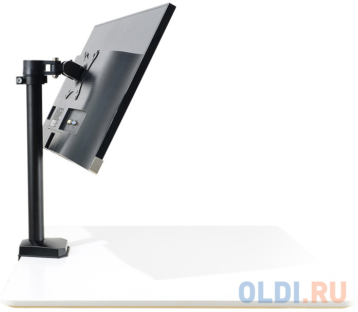 Кронштейн для мониторов ЖК Buro M3 черный 15"-27" макс.9кг крепление к столешнице поворот и наклон фото