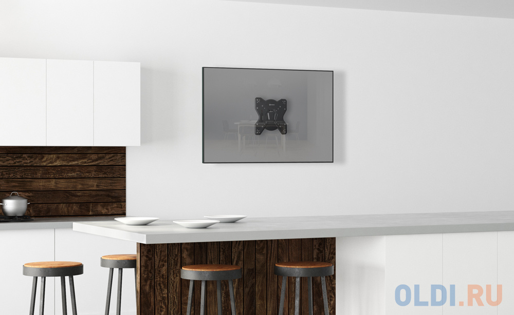 Кронштейн для телевизора Onkron M3S черный 17"-43" макс.35кг настенный поворот и наклон фото