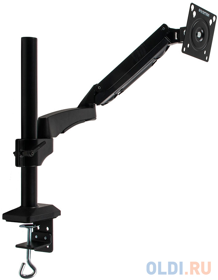 Кронштейн для мониторов ЖК Kromax OFFICE-11 черный 15"-32" макс.10кг настольный поворот и наклон фото