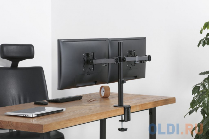 Кронштейн для 2-х мониторов ONKRON D221E BLACK фото