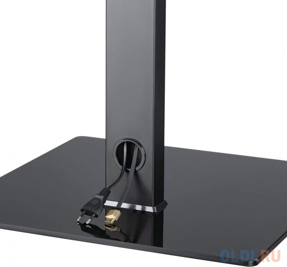 Кронштейн-подставка для телевизора Hama стойка Fullmotion черный 32"-65" макс.35кг напольный поворот 00118096 - фото 5