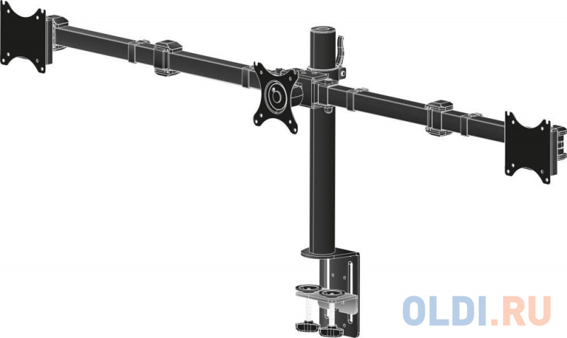 

Кронштейн IIYAMA Кронштейн для 3 мониторов 10-27", VESA 75x75mm/100x100mm, 10kg