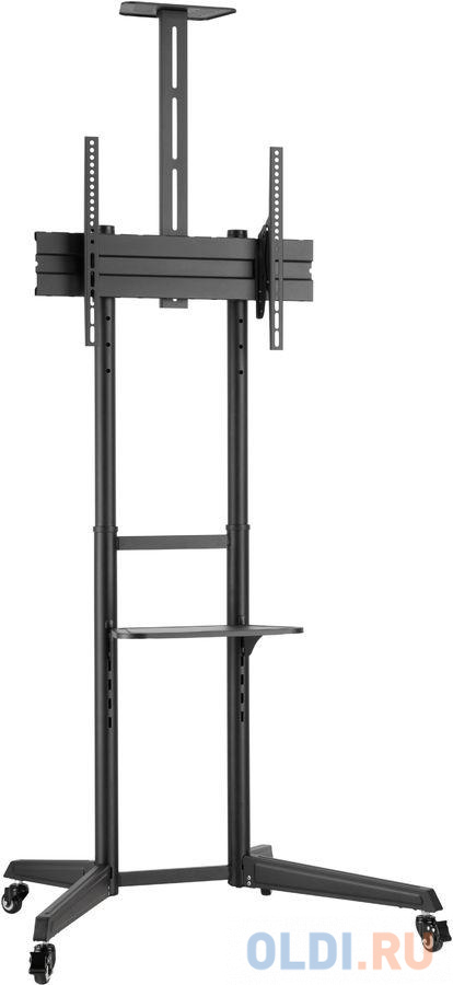 Подставка для телевизора Ultramounts UM 268 черный 37"-75" макс.50кг напольный мобильный