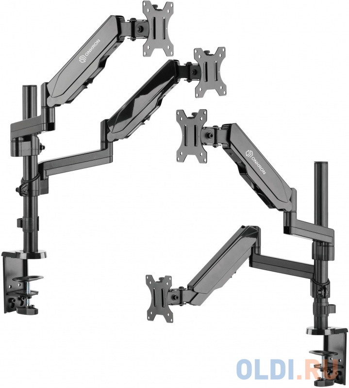 Кронштейн для мониторов Onkron G140 черный 13"-32" макс.16кг настольный поворот и наклон верт.перемещ. фото