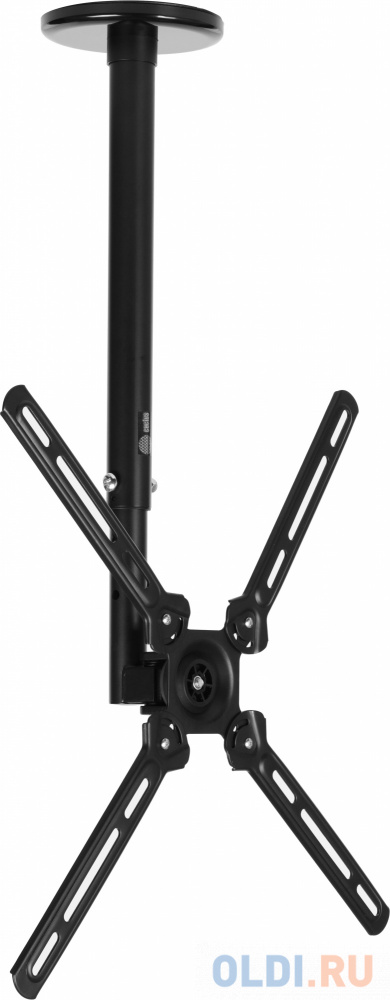 Кронштейн для телевизора Cactus CS-CP07 черный 23"-55" макс.45кг потолочный поворот и наклон фото
