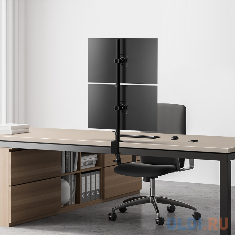 Кронштейн для мониторов Onkron D208E черный 13"-34" макс.16кг настольный поворот и наклон фото