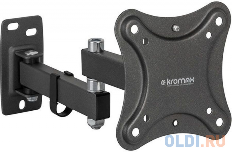 Кронштейн для телевизора Kromax CORBEL-3 черный 10"-32" макс.25кг настенный поворот и наклон - 90463