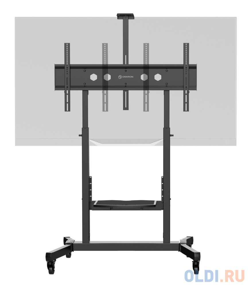 ONKRON стойка для телевизора с кронштейном 50"-100", мобильная, чёрная TS1991 - фото 3