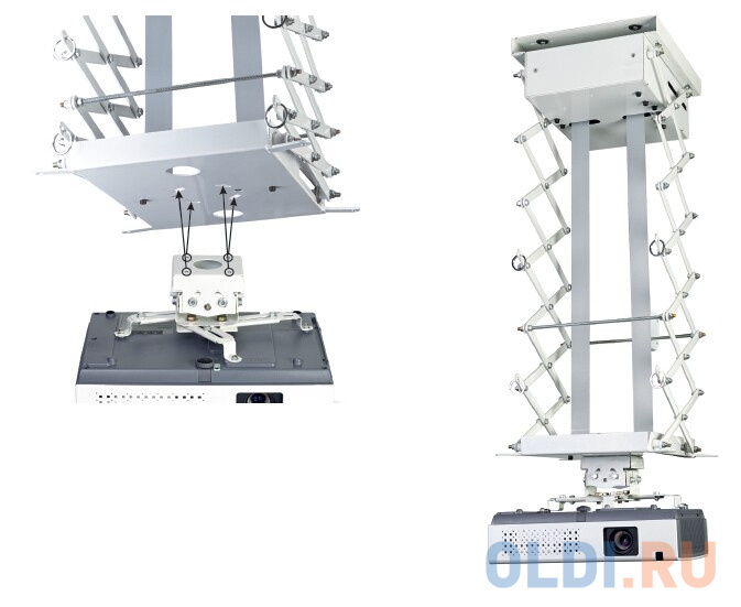 Моторизованный потолочный лифт Cinema S'OK для проектора 100см, белый SLJ1000 - фото 1