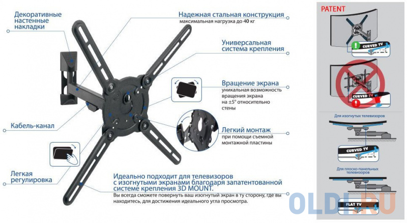 Кронштейн Kromax ATLANTIS-10 Grey фото