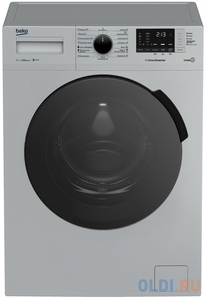 Стиральная машина Beko RSPE78612S серебристый фото