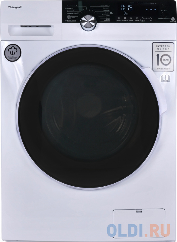 

Стиральная машина Weissgauff WMD 4748 DC Inverter Steam белый