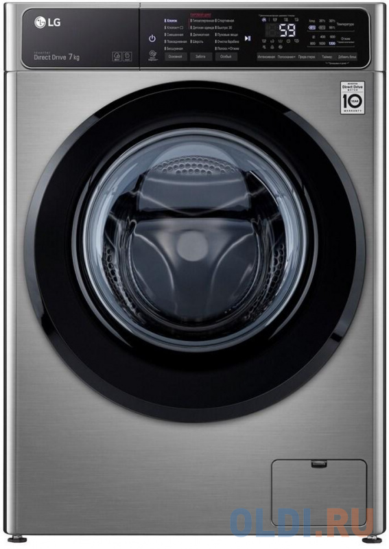 

Стиральная машина LG F2T3HS6S класс: A загр.фронтальная макс.:7кг серебристый