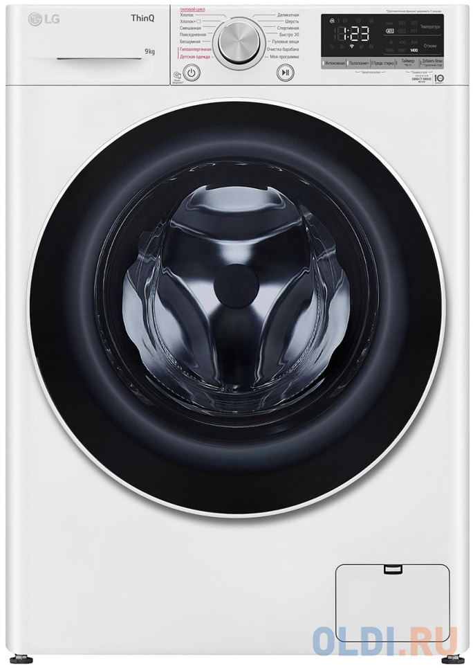 Стиральная машина LG F4V5VS0W белый, цвет чёрный