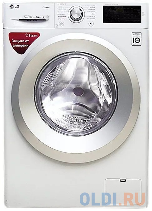 

Стиральная машина LG F2J5NS4W класс: A загр.фронтальная макс.:6кг белый