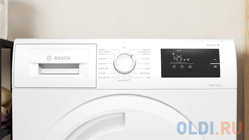 Сушильная машина Bosch WTH830L5SN белый фото