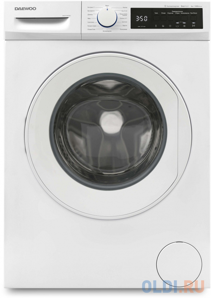 Стиральная машина DAEWOO WM610T2WU9RU белый стиральная машина beko wspe7h616w белый